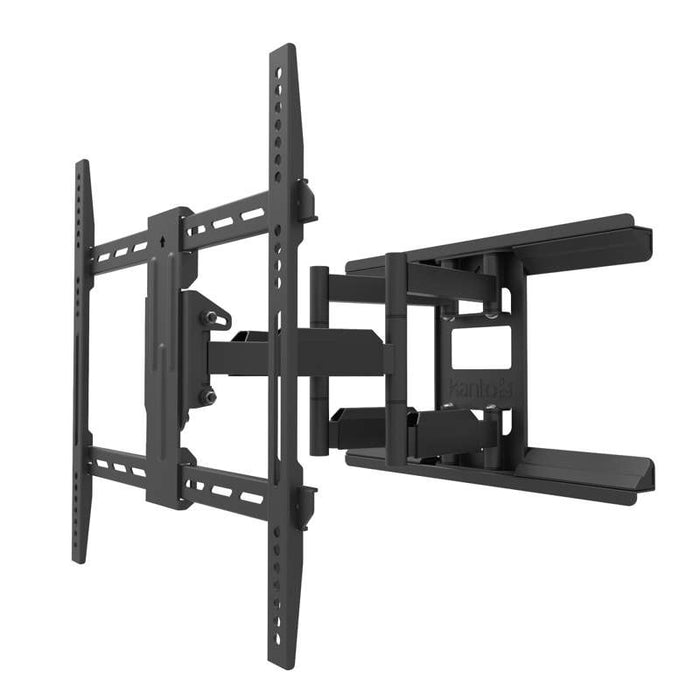 Kanto Full-Motion Metal Stud TV Mount with SNAPTOGGLE® Heavy-Duty Toggle Bolts for 34" to 65" TVs - Black