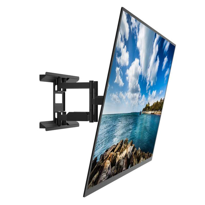 Kanto Full-Motion Metal Stud TV Mount with SNAPTOGGLE® Heavy-Duty Toggle Bolts for 34" to 65" TVs - Black