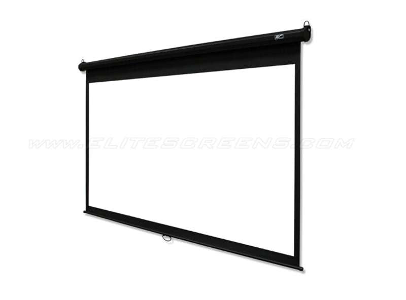Elite Manual B Series, 100-inch Diag., 1:1 Manual Screen, MaxWhite2 Material