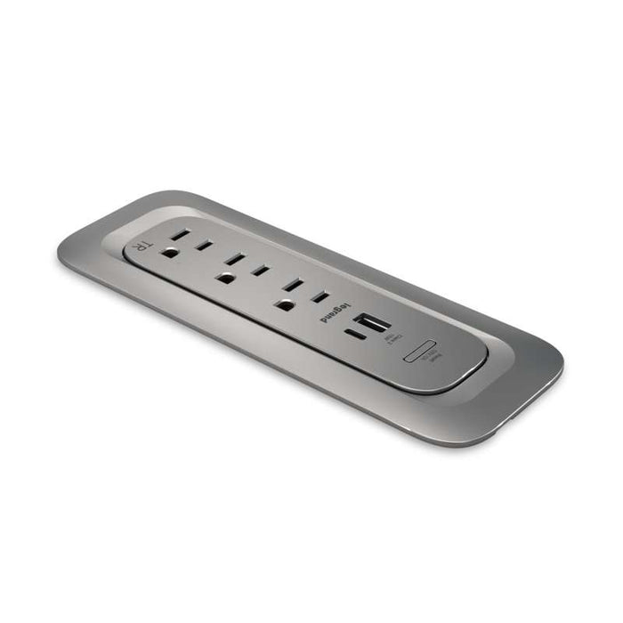 Wiremold ModPower End Unit, In Surface, Magnesium