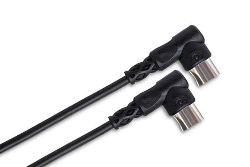 Hosa Technology MIDI Cable, 5-pin DIN to Same, 10 ft, Black