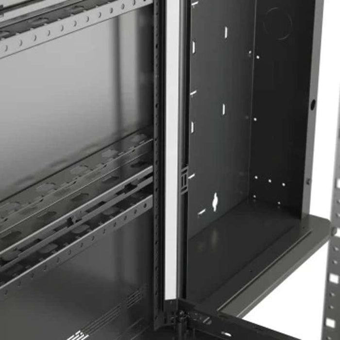 Middle Atlantic DWR Series Pivoting Wall Rack, 18 Rack Units, 22in Depth