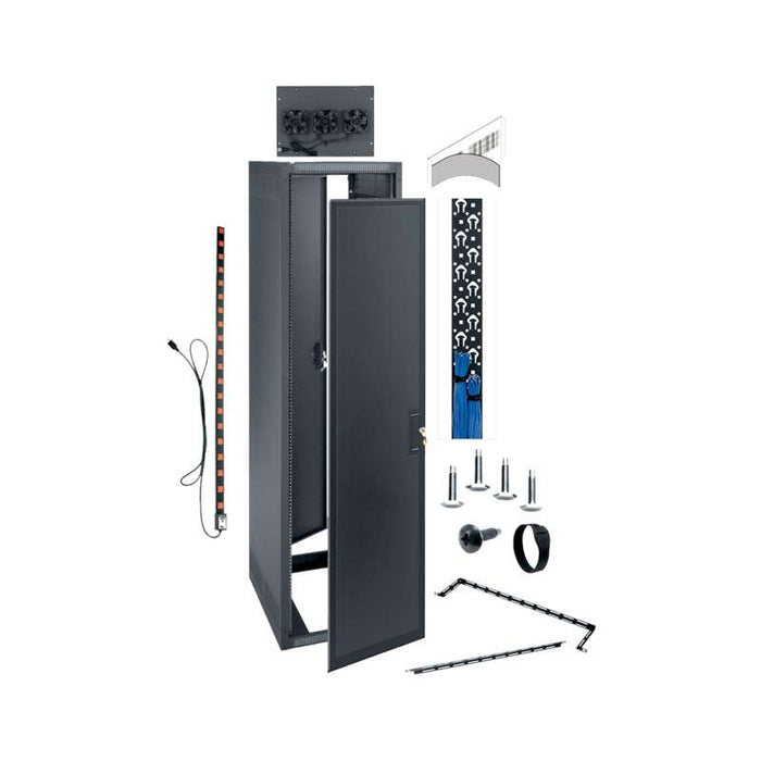 Middle Atlantic 40 RU ERK Series Rack, 25 Inches Deep, AV Configured