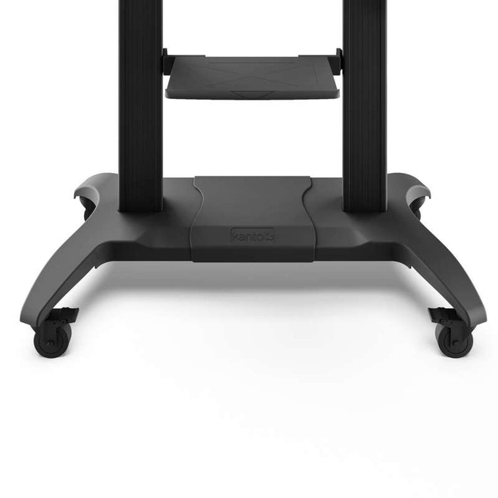 Kanto Mobile TV Mount - Aluminum Base - with Adjustable Shelf for 60-inch to 100-inch TVs