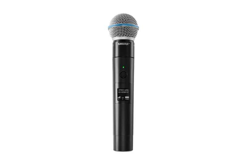 Shure MXW2X/BETA58 Wireless Handheld Microphone Transmitter with Beta58A Capsule (1.9 GHz)