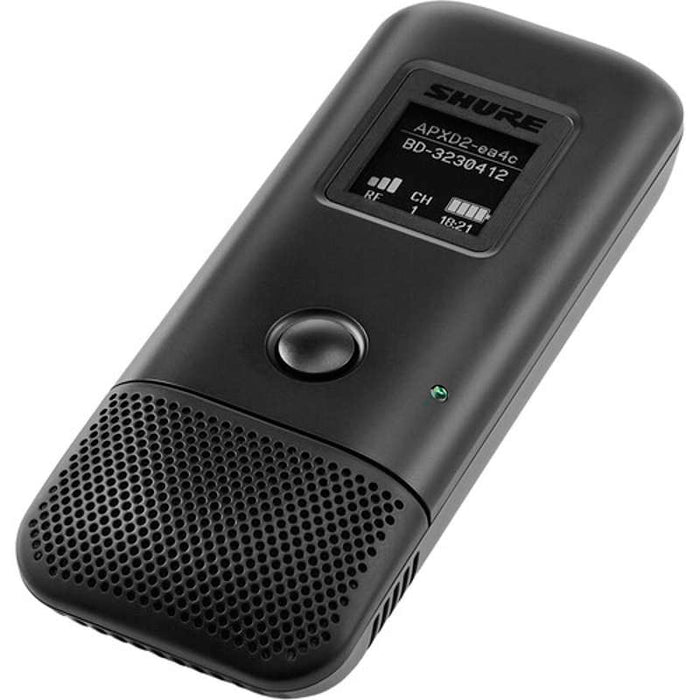 Shure MXW6X/C Wireless Boundary Transmitter with Cardioid Microphone (Black, Includes SB906 Battery)