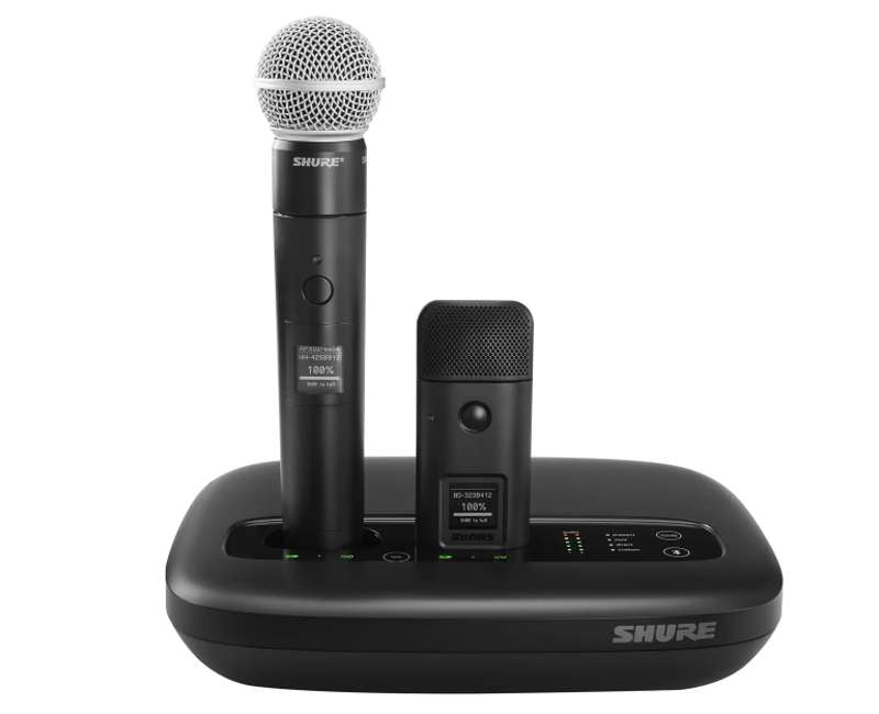 Shure MXW6X/C Wireless Boundary Transmitter with Cardioid Microphone (Black, Includes SB906 Battery)