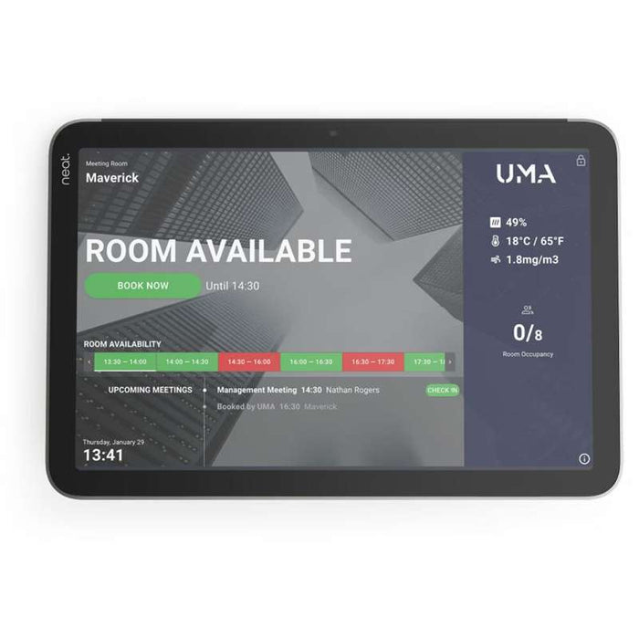 Neat Pad Pro 10-inch Meeting Room Controller & Scheduling Display