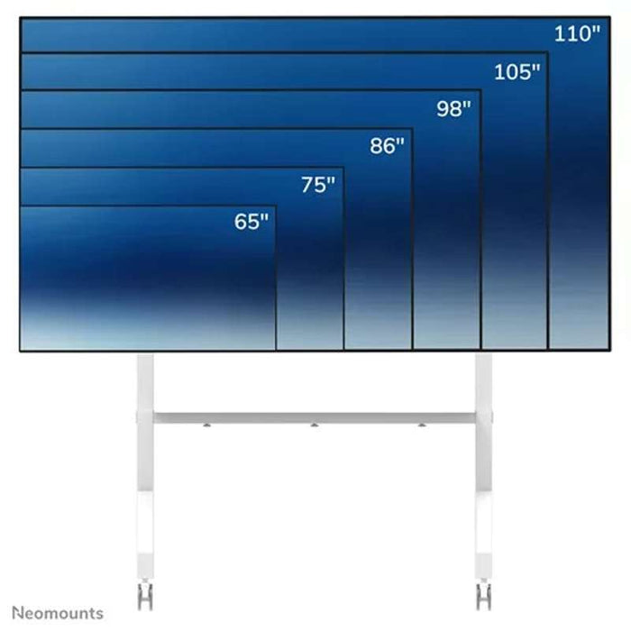 Neomounts FL50-575WH1 MOVE Go XL Mobile Cart for 65 to 110" TV Displays