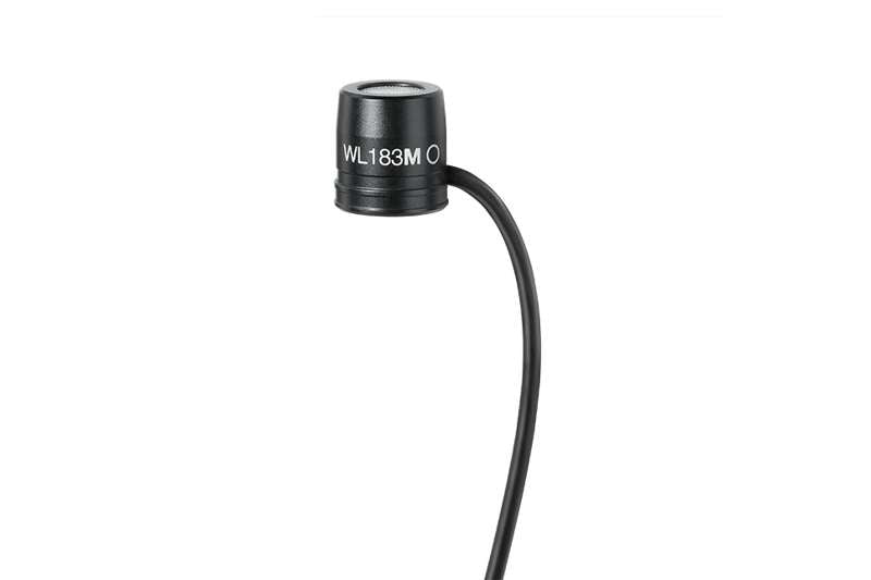 Shure WL183M Low-profile Omnidirectional Lavalier Microphone, Black