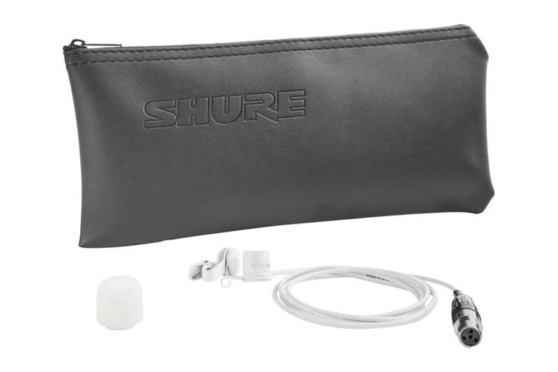 Shure WL183M Low-profile Omnidirectional Lavalier Microphone, White