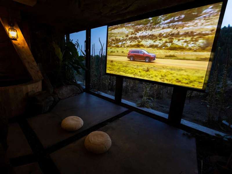 Elite Yard Master Series 100 Inch Diagonal Electric Screen