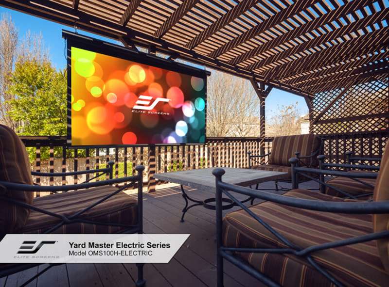 Elite Yard Master Electric Series 150 Inch Diagonal Electric Screen