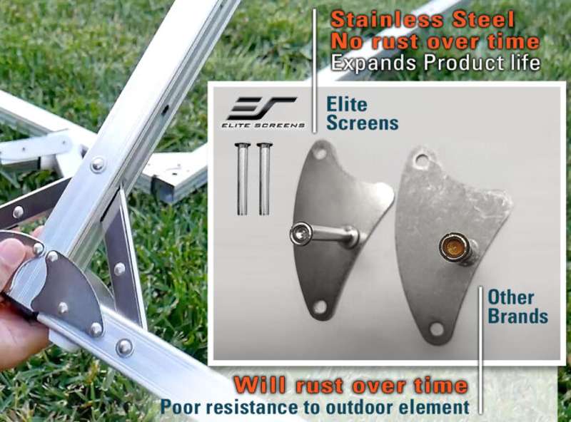 Elite Yard Master 2 Rear Series, 90-inch Diag., 16:9 Portable Screen, WraithVeil Material