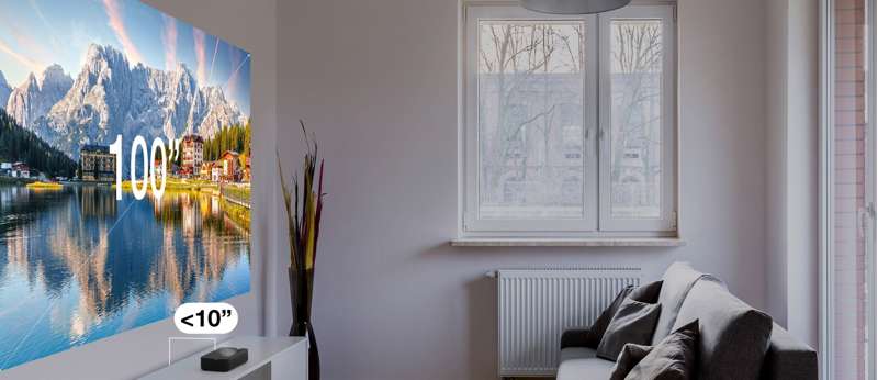 Optoma PHOTON  GO Portable Ultra-Short Throw Triple Laser RGB Projector