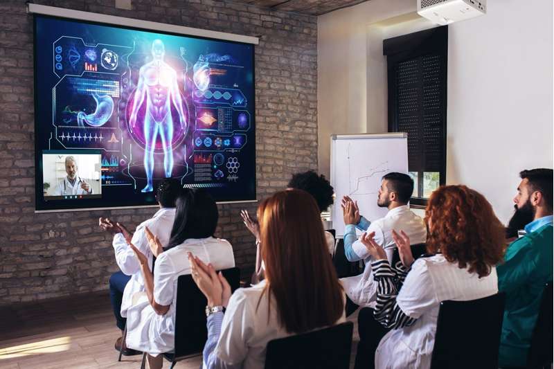 Optoma ZH451 Compact High Brightness Miracast Wireless Display 1080p Full HD Laser Projector
