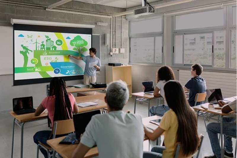 Optoma ZH551 Compact Full HD Laser Projector with Wireless Sharing