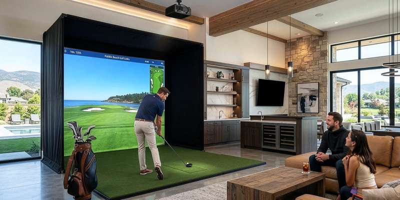 Optoma Golf Sim ZK431ST-B True 4K UHD Short Throw 4,100 Lumens Laser Projector