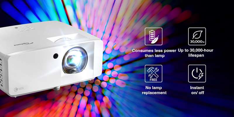 Optoma K431ST Compact 4K UHD 4,100 Lumen Short Throw Laser Business and Education Projector