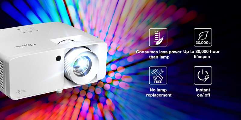 Optoma ZK451 True 4K UHD 4,500 Lumens DuraCore Laser Business & Education Projector