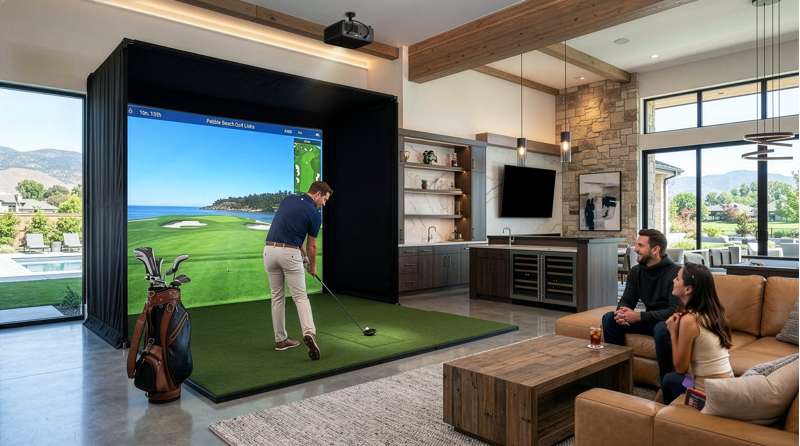 Optoma Golf Sim ZK521ST-B True 4K UHD Short Throw 5,000 Lumens Laser Projector