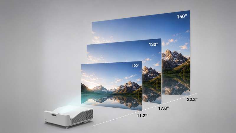Optoma ZU600UST WUXGA 6,000-Lumen Ultra Short Throw Laser Projector