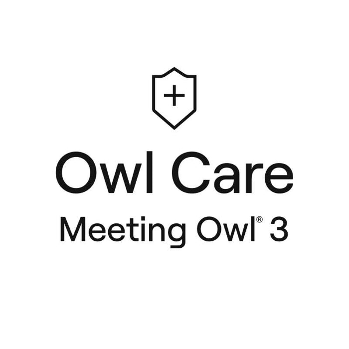 Owl Labs Meeting Owl 3 Premium Pack Bundle: Video Conference Camera, Stand, Cable and Own Care