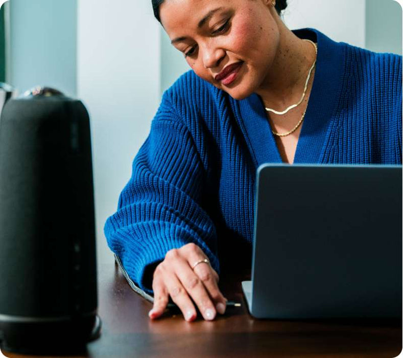 Owl Labs Meeting Owl 4+ and Owl Bar Bundle for 360Â° hybrid collaboration in 4K