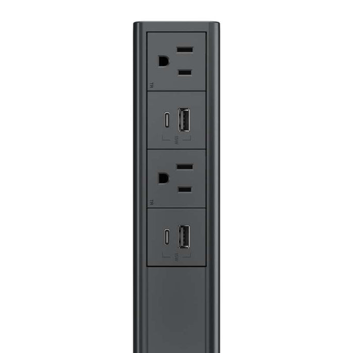 Wiremold dash Power Tower, Graphite
