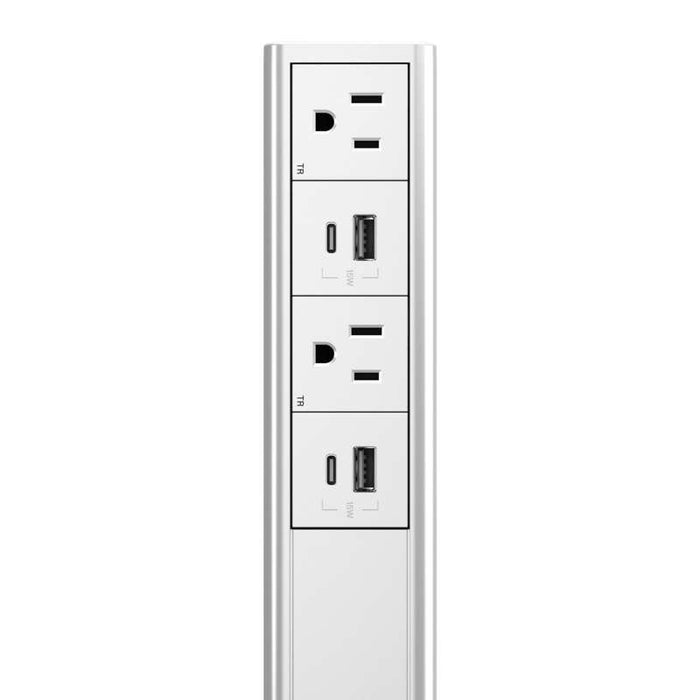 Wiremold dash Power Tower, White
