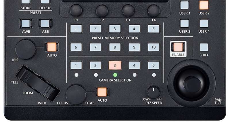 Panasonic Compact PTZ Camera Controller with 3.5" Color LCD