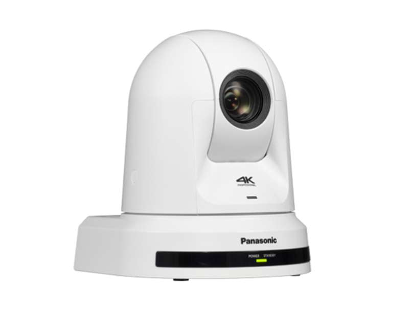 Panasonic 4K PTZ Camera with 24x Optical Zoom, 3G-SDI/HDMI, Auto Tracking & NDI|HX (White)