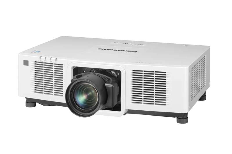 Panasonic PT-MZ17KLWU8 3-LCD WUXGA Laser Projector – 16,500 Lumens, 4K Input, Information Monitor (Lens Not Included, White)