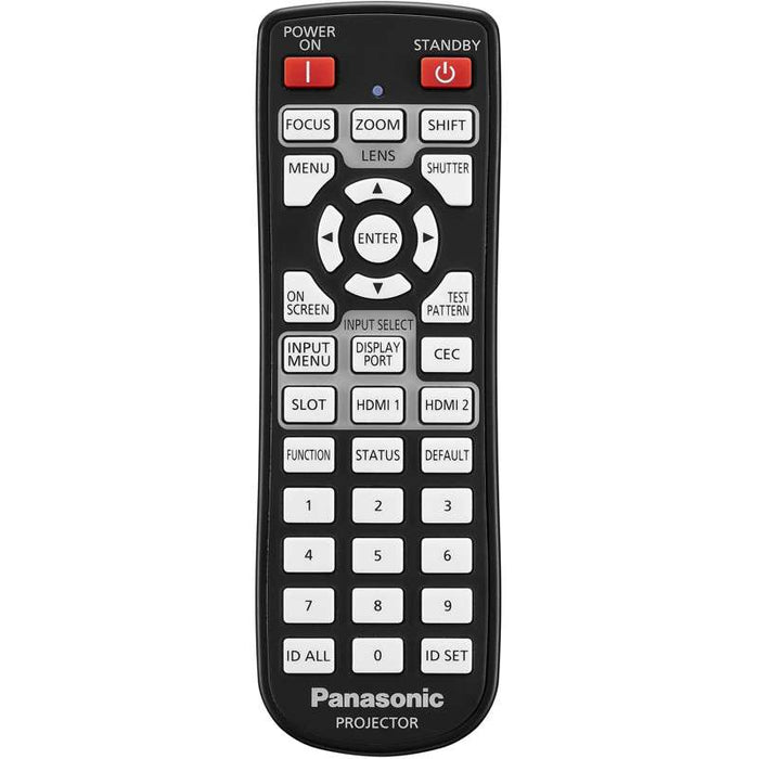 Panasonic 10,000 Lumens, Laser, 4K (3840 x 2400) Resolution with Quad Pixel Drive, Filter-Free, Lens Not Included, Black