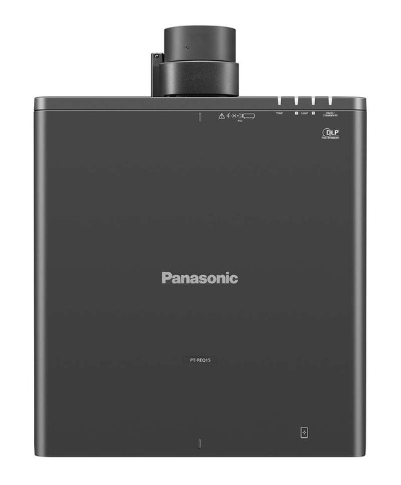 Panasonic PT-REZ15LBUG 1-Chip DLP WUXGA Laser Projector – 15,000 Lumens, Filter-Free, No NFC (Lens Not Included, Black)