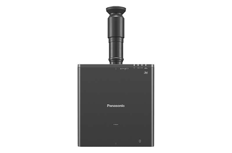 Panasonic PT-REQ15LBU 1-Chip DLP 4K Laser Projector – 15,000 Lumens, Quad Pixel Drive, Filter-Free (Lens Not Included, Black)