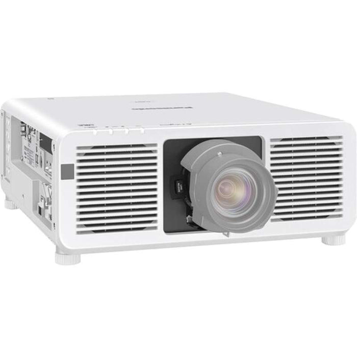 Panasonic PT-REQ80LWU 1-Chip DLP 4K Laser Projector – 8,000 Lumens, Quad Pixel Drive, Filter-Free (Lens Not Included, White)