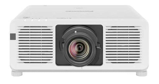 Panasonic PT-REQ80LWU 1-Chip DLP 4K Laser Projector – 8,000 Lumens, Quad Pixel Drive, Filter-Free (Lens Not Included, White)