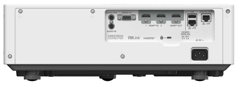 Panasonic PT-VMQ65 6,500-Lumen 4K 3LCD Laser Projector, White