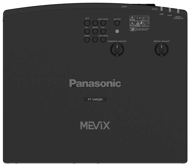 Panasonic PT-VMQ75 7,300-Lumen 4K 3LCD Laser Projector, Black