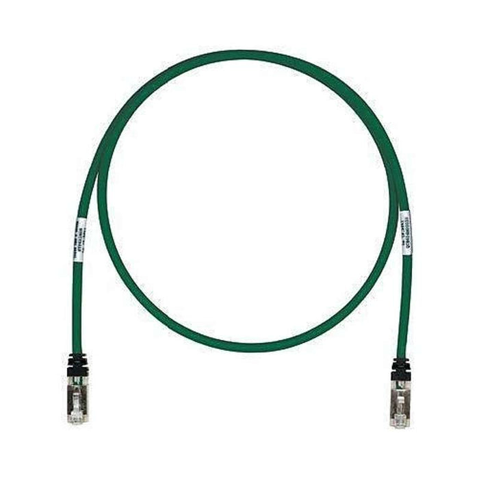 Panduit 10ft Cat6A Shielded Patch Cable, Green