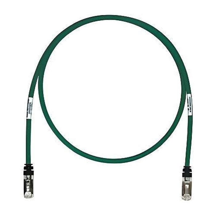 Panduit 2ft Cat6A Shielded Patch Cable, Green