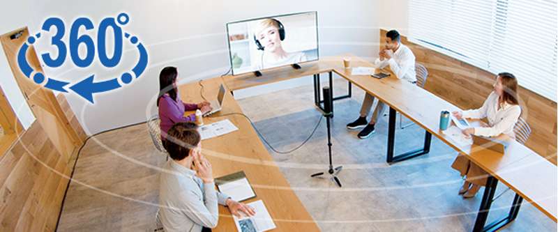Panasonic TY-CSP1 All-in-one Web Conferencing System with 360-degree Camera, Mic and Speakers