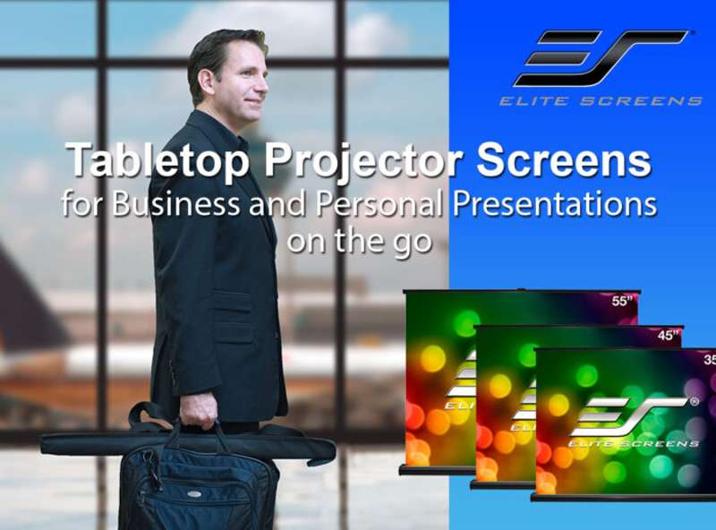 Elite PicoScreen Series, 45-inch Diag., 4:3 Portable Screen, MaxWhite Material