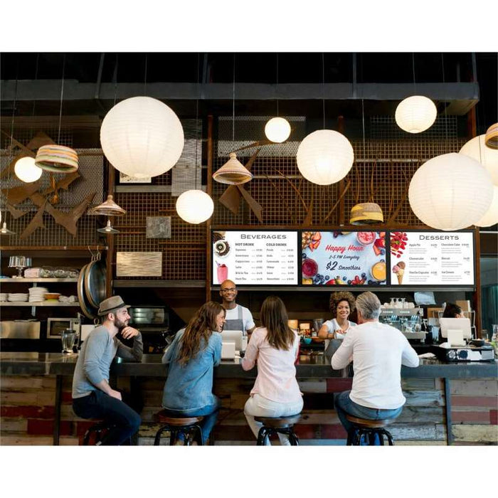 Peerless-AV SmartMount Digital Menu Board Mount with Height and Depth Adjustment - Landscape for 46" to 65" Displays