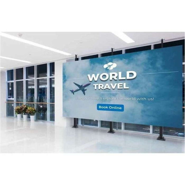 Peerless-AV SEAMLESS Connect Universal dvLED Floor-to-Ceiling Mount for 27" Displays up to 610mm Wide in a 4x4 Configuration