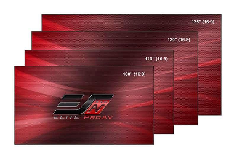 Elite Pro Frame Thin Series 110 Inch Diagonal Fixed Frame Screen