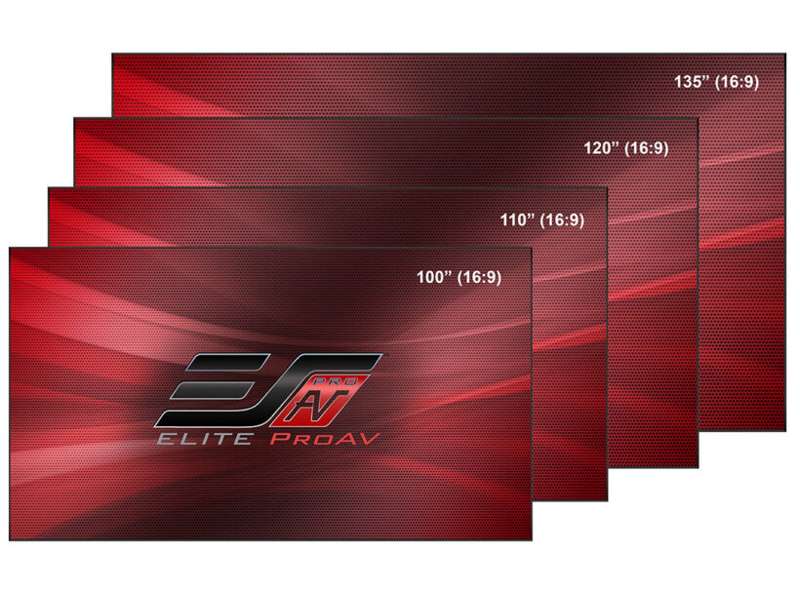 Elite Pro Frame Thin Series,120 inch Diag. 16:9 Fixed Frame Screen, ChromaWhite ISF Material