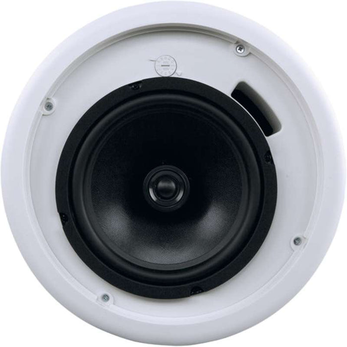 QSC AcousticCoverage 8-Inch 2-Way 80W Ceiling-Mount Loudspeaker, White, Pair