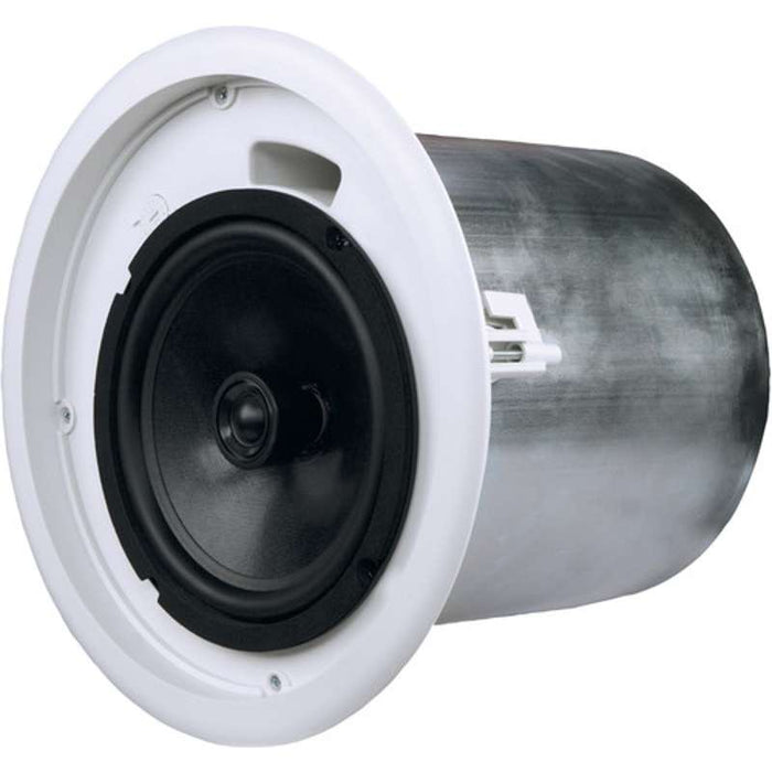 QSC AcousticCoverage 8-Inch 2-Way 80W Ceiling-Mount Loudspeaker, White, Pair